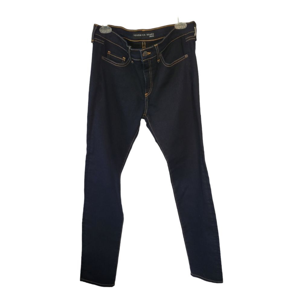 Veronica Beard Jeans Brooke 8.5" Skinny Dark Wash Size 32